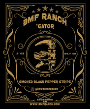 Load image into Gallery viewer, BMF Gator Smoked Black Pepper Strips
