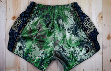 Load image into Gallery viewer, Green Digital Camo Muay Thai Shorts
