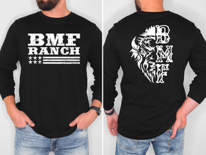BMF Ranch Flag and Bison L/S T-Shirt