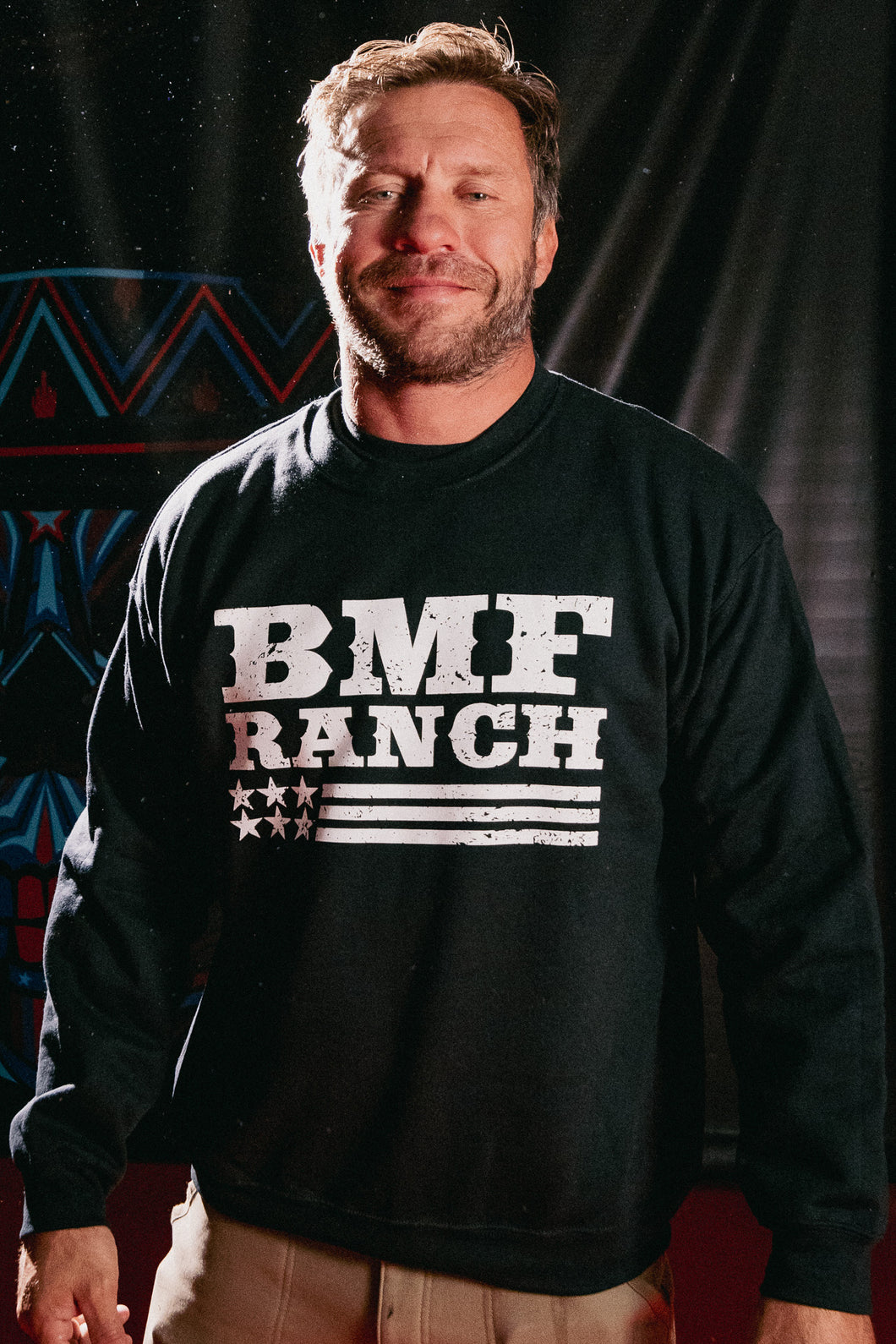 BMF Ranch Flag and Bison SweatShirt