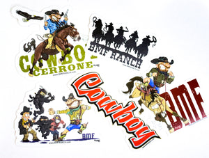Cowboy Sticker Pack (Five Stickers)