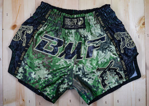 Green Digital Camo Muay Thai Shorts