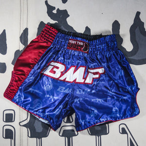 Signature BMF Red White and Blue Muay Thai Shorts