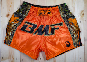 Orange Rams Head Muay Thai Shorts