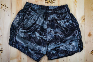 Black Digital Camo Muay Thai Shorts