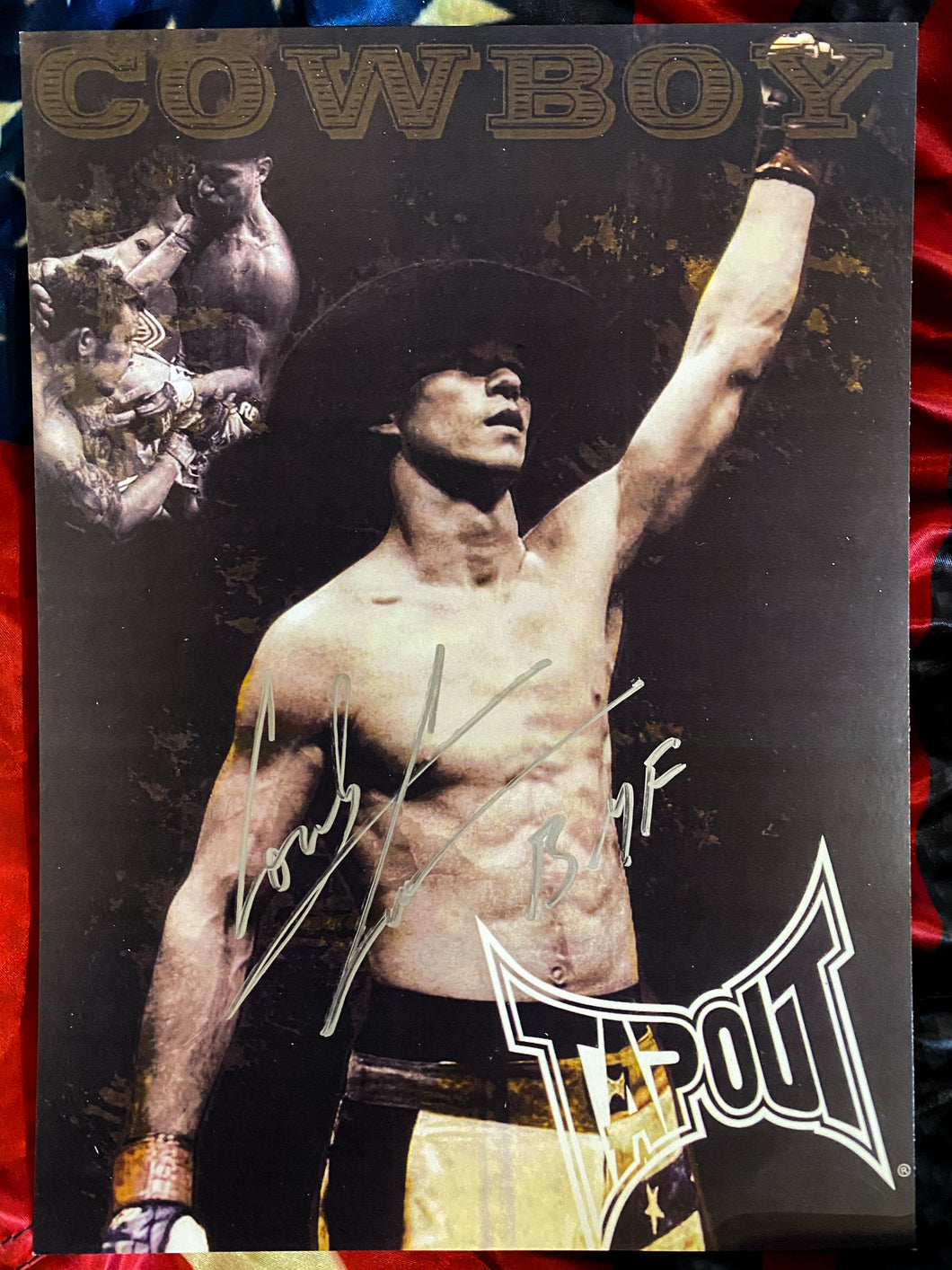 The Original First Ever Cowboy Cerrone Tapout Poster