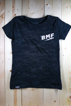 Load image into Gallery viewer, Women&#39;s BMF Black Camo Tee
