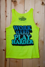 Load image into Gallery viewer, Work Hard Play Harder Summer Tank With Free Soft Koozie
